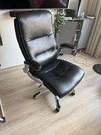Leren bureaustoel, Ophalen, Gebruikt, Zwart, Bureaustoel