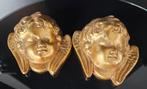 Engel - Cherubijn - 2 kopjes - muurdecoratie, Ophalen of Verzenden, Gebruikt, Beeld(je), Christendom | Katholiek