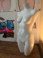 Paspop , torso , mannequin kleur glanzend wit, Ophalen, Gebruikt, Paspop