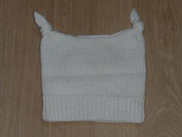 Gebreide kinder muts ZGAN (Wit) beschikbaar voor biedingen