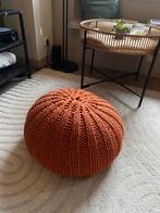 Terracotta poef, Huis en Inrichting, Banken | Voetenbanken en Poefen, Ophalen, Rond, Minder dan 50 cm