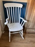 Schommelstoel, Huis en Inrichting, Stoelen, Ophalen, Gebruikt, Wit, Eén