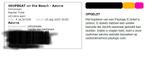 Ticket 40UP XXL - Beachclub Azorra (23 augustus), Tickets en Kaartjes, Eén persoon