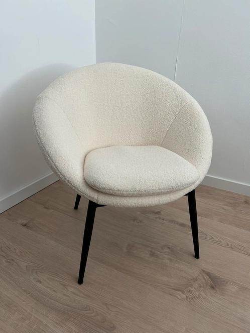 Crème licht beige Fauteuil met Bouclé Teddy Stof Nieuw, Huis en Inrichting, Fauteuils, Nieuw, Stof, Ophalen