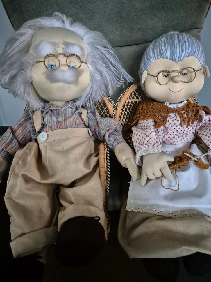 Sarah en Abraham Pop Handgemaakt, Verzamelen, Poppen, Zo goed als nieuw, Pop, Ophalen of Verzenden