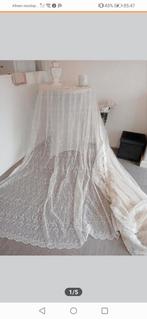 Vitrages gebroken wit 400 breedte 235 lengte., Huis en Inrichting, Stoffering | Gordijnen en Lamellen, Gebruikt, 200 cm of meer