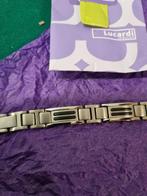 -	Herenarmband lucardi staal met zwarte kabel, Ophalen of Verzenden, 'T Olde Gre-j, Info@toldegrej.nl, Endepoelstraat 20f Didam