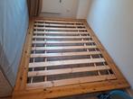 Futon Bedframe 140x200 + Extra Rand, Huis en Inrichting, Ophalen, Gebruikt, Bruin, Tweepersoons
