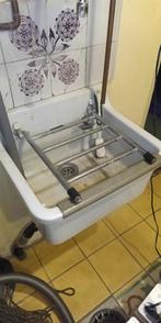 Vintage Uitsortbak/Wasbak met Rack & Sifon, Ophalen of Verzenden