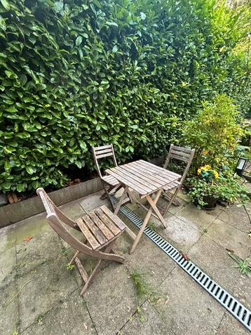 Ikea ASKHOLMEN tuinset (3 stoelen en tafel) twv € 129,96 beschikbaar voor biedingen