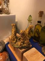 Leuke panters waxinelichtjes houder te koop!, Overige materialen, Gebruikt, Bruin, Ophalen of Verzenden