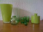 Groen glas, Ophalen of Verzenden, Minder dan 50 cm, Groen, Glas