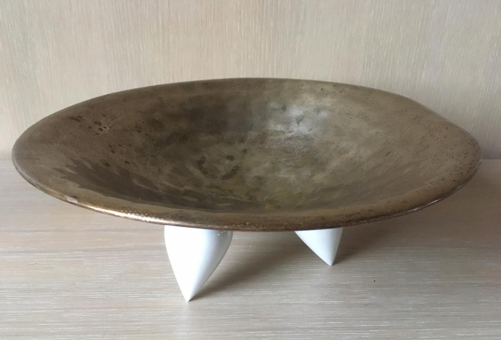 Postmoderne UFO-schaal | Memphis Milano Stijl | Jaren '90, Antiek en Kunst, Kunst | Designobjecten, Ophalen of Verzenden