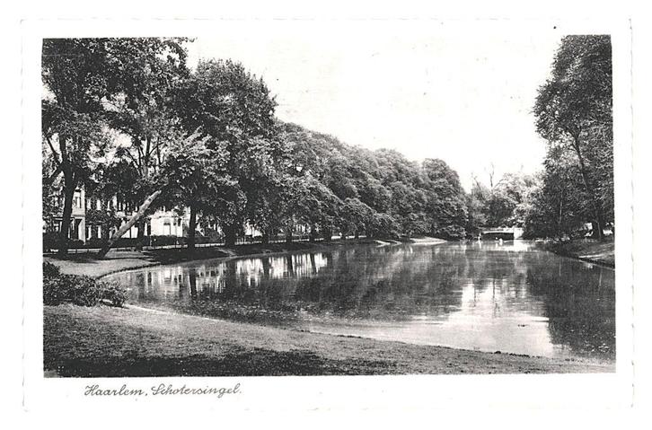 981009 Haarlem Schotersingel 1942 Gelopen met zegel, Verzamelen, Ansichtkaarten | Nederland, Gelopen, Noord-Holland, 1940 tot 1960