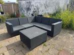 Loungeset zonder kussens Bieden of ruilen!!, Ophalen, Gebruikt, Bank, 7 zitplaatsen