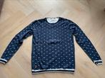 Blauw witte trui van A Fish Named Fred maat M, Ophalen of Verzenden, Zo goed als nieuw, A fish named Fred, Maat 48/50 (M)
