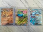 Charizard, Blastoise, Venusaur, Hobby en Vrije tijd, Ophalen of Verzenden, Zo goed als nieuw, Meerdere kaarten, Foil