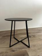 Bijzettafeltje zwart, Huis en Inrichting, Tafels | Bijzettafels, 45 tot 60 cm, Minder dan 55 cm, Verzenden, Rond