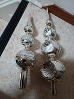 Twee pieken kerstboom zilver, Ophalen of Verzenden, Gebruikt