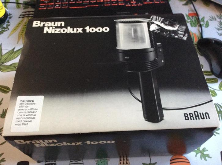 braun nizolux 1000 filmzon security light met ventilator com, Verzamelen, Fotografica en Filmapparatuur, Ophalen of Verzenden
