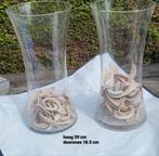 2 Grote Vazen met Potpourri, Ophalen, Overige kleuren, Minder dan 50 cm, Glas