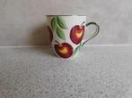 Senseo Mokje C Rode Appel Vic's Handpainted, Ophalen of Verzenden, Zo goed als nieuw, Overige stijlen, Kop(pen) en/of Schotel(s)