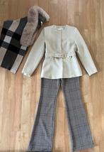 ZARA blazer ecru met pantalon en omslagdoek, Kleding | Dames, Overige kleuren, Zara, Nieuw, Ophalen of Verzenden