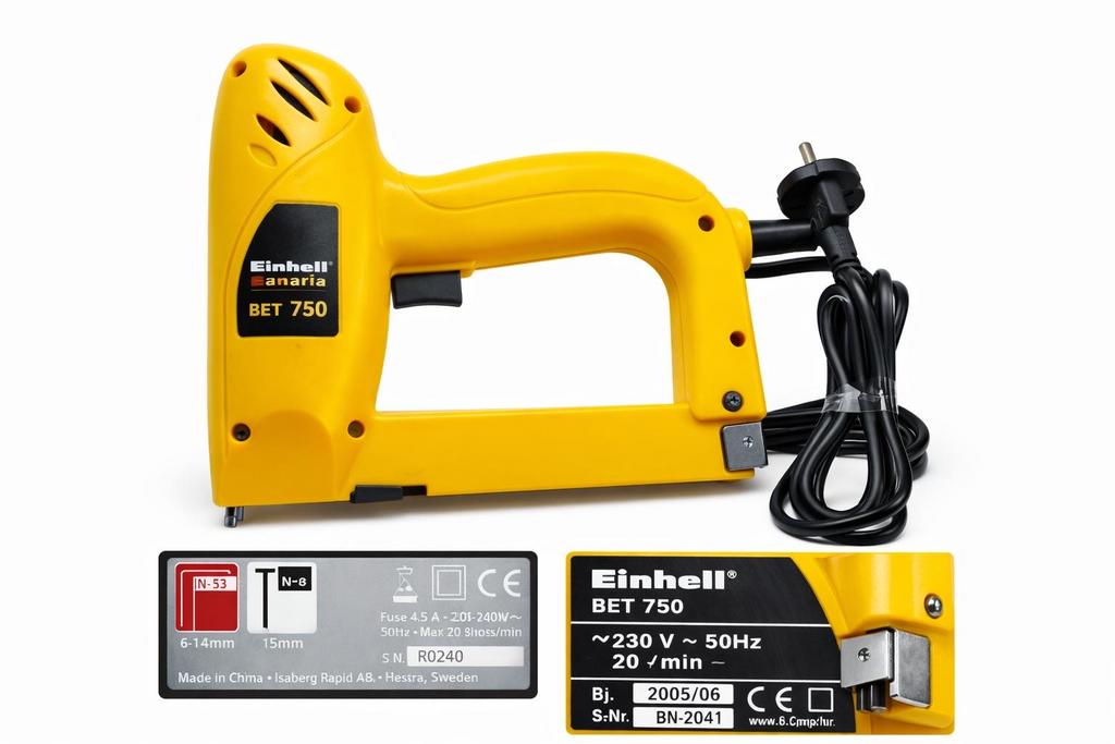 Einhell Canaria BET 750 Tacker - Goede Staat, Ophalen of Verzenden, Zo goed als nieuw