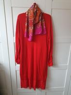 Rode Didi jurk mt L (valt ruimer), Ophalen of Verzenden, Zo goed als nieuw, Rood