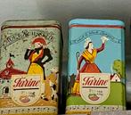 2 Antieke blikken Elesca bloem franse brocante blik, Ophalen of Verzenden, Zo goed als nieuw, Overige