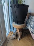 Grote en stoere zwarte plantenbak. Gekocht bij loods5, Tuin en Terras, Ophalen of Verzenden, Zo goed als nieuw, Hout