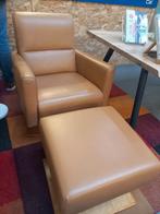 Draaibare Fauteuil met Voetbank - Comfortabel!, Ophalen, 75 tot 100 cm, Zo goed als nieuw, 75 tot 100 cm