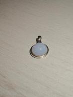 Zilveren Hanger met Chalcedoon, Blauw, Ophalen of Verzenden, Zo goed als nieuw, Met edelsteen