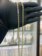 14 karaat gouden ketting valkenoog schakel, Ophalen of Verzenden, Zo goed als nieuw, Overige kleuren, Goud