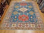 Handgeknoopt oosters tapijt kazak 305x246, Huis en Inrichting, Stoffering | Tapijten en Kleden, Info@SlatsAntiek.nl, Crème, Perzisch