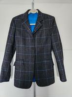 Pytchley Jasje - Maat S - Blauw Ruit, Maat 38/40 (M), Ophalen of Verzenden, Zo goed als nieuw, Grijs