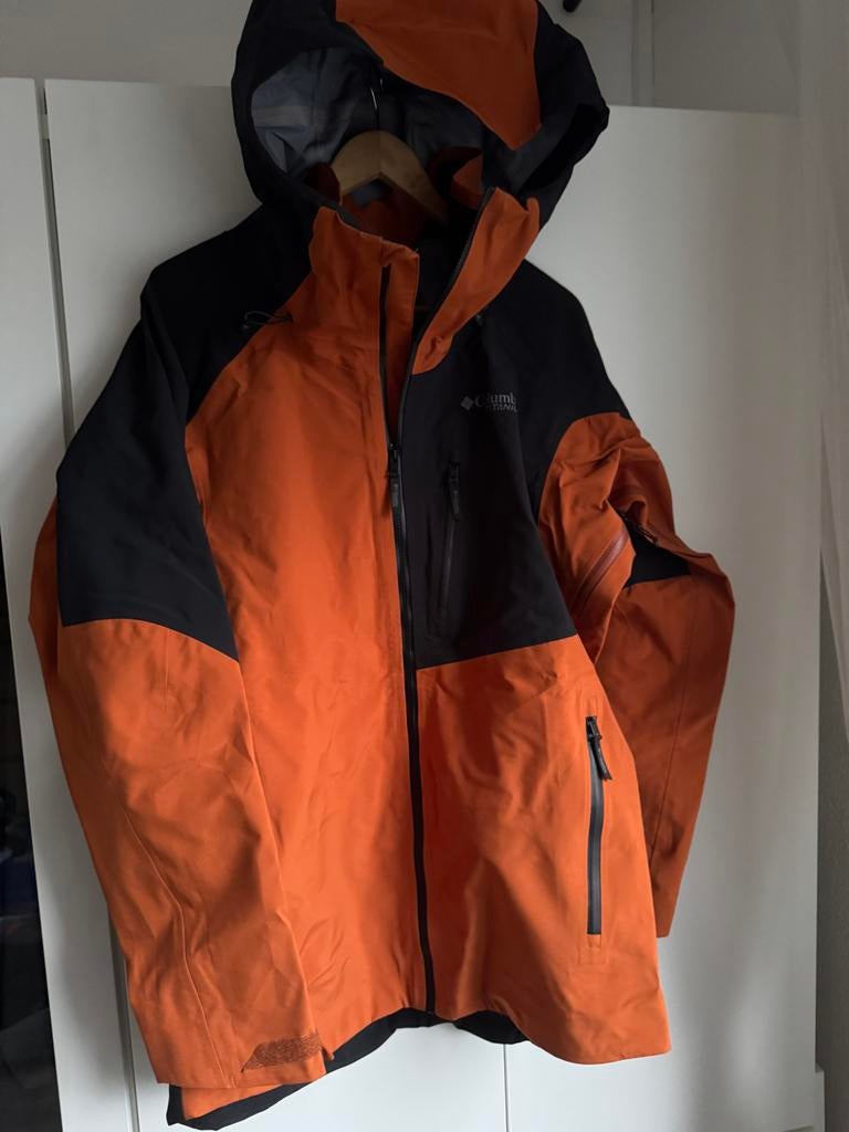 Columbia Titanium Jas - Oranje/Zwart - Maat M, Ophalen of Verzenden, Zo goed als nieuw, Maat 48/50 (M), Oranje