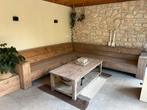Te koop: steigerhouten loungeset (excl. tafel), Tuin en Terras, Ophalen, Zo goed als nieuw, Steigerhout