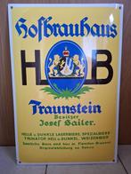 Emaillebord Hofbräuhaus München bier, Ophalen of Verzenden, Nieuw, Reclamebord, Plaat of Schild, Overige merken