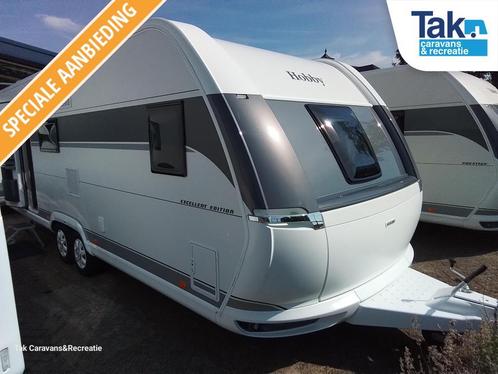 Hobby Excellent Edition 650 umfe AKTIE model 2024, Caravans en Kamperen, Caravans, Bedrijf, tot en met 5, Treinzit, Hobby, Lengtebed
