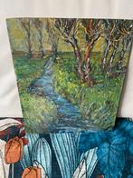 Kleurrijk Landschap, Antiek en Kunst, Kunst | Schilderijen | Klassiek, Ophalen of Verzenden