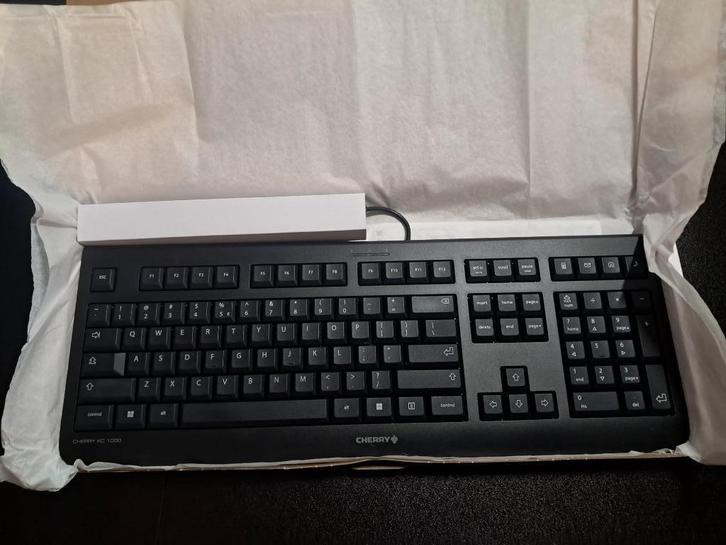 Nieuw toetsenbord | CHERRY KC 1000 | ZWART, Computers en Software, Toetsenborden, Nieuw, Qwerty, Bedraad, Ergonomisch, Ophalen of Verzenden