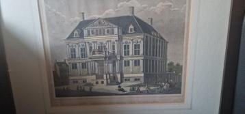 Oude prent Gemeenlandshuis van Schieland beschikbaar voor biedingen