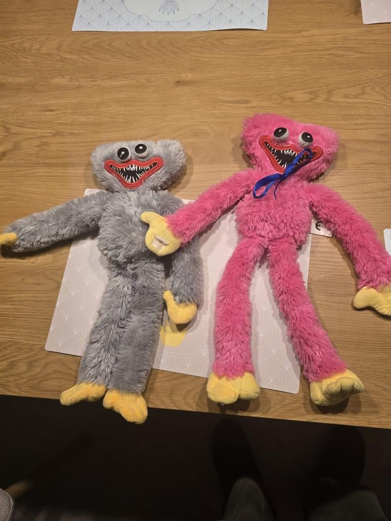 Huggy Wuggy en Kissy Missy knuffels, Kinderen en Baby's, Speelgoed | Knuffels en Pluche, Ophalen of Verzenden, Zo goed als nieuw