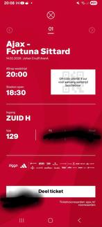 Tekoop 1 keer ajax fortuna f side, Tickets en Kaartjes, Eén persoon, April