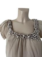 Ted Baker shirt S, Beige, Ophalen of Verzenden, Zo goed als nieuw, Maat 36 (S)