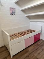 Bopita Timo bed met uitvalbescherming en trapje, Ophalen, 85 tot 100 cm, Gebruikt, Lattenbodem