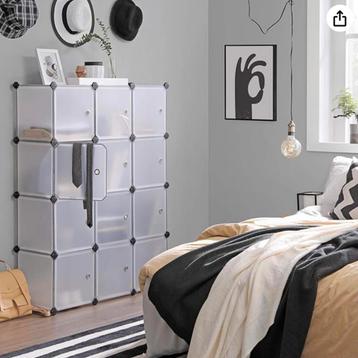 SONGMICS LPC342W01 CUBE STORAGE /REKKENSYSTEEM MET 12 VAKKEN beschikbaar voor biedingen