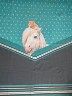 French Terry - paard & poes paneel, Hobby en Vrije tijd, Stoffen en Lappen, 120 cm of meer, Nieuw, Ophalen of Verzenden, Katoen
