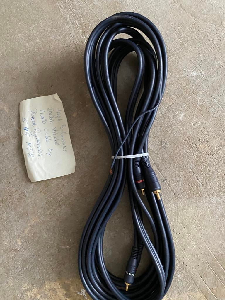 Power dynamics high performance double shielded., Ophalen of Verzenden, Zo goed als nieuw, Minder dan 2 meter